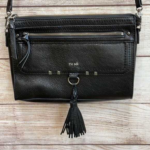 THE SAK LEUCADIA CROSSBODY IN BLACK LEATHER - Picture 4 of 8